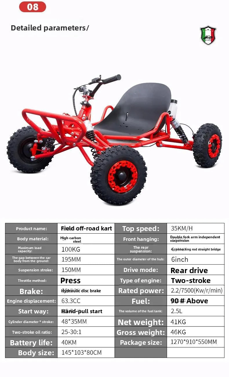 Cross-border hot-selling fuel-powered karts