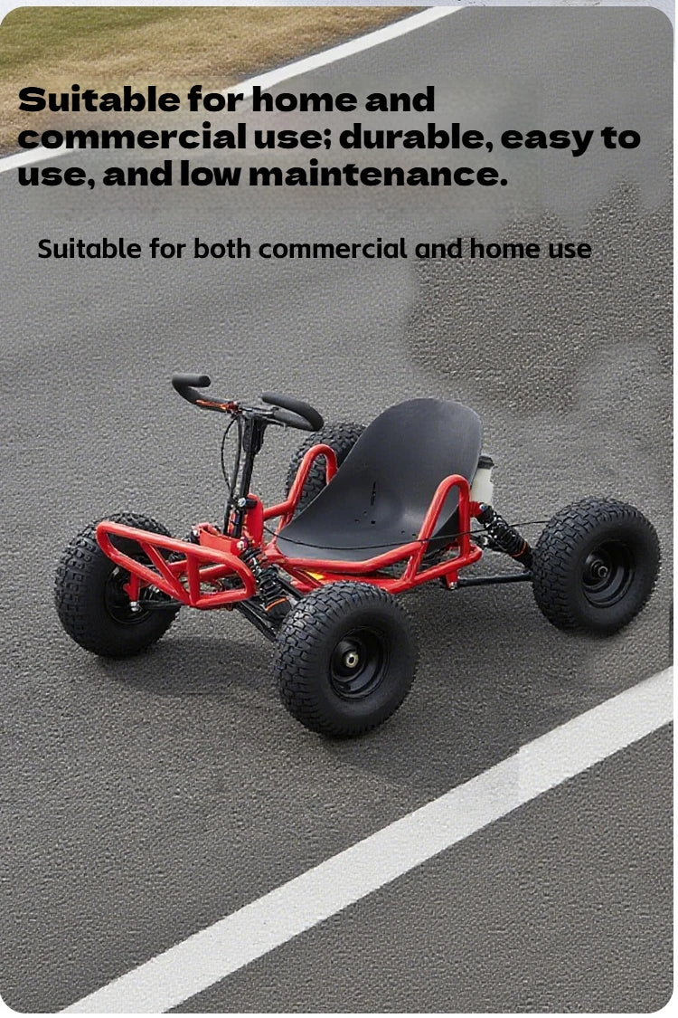 Gas-Powered All-Terrain Go Kart | 4-Stroke High Horsepower