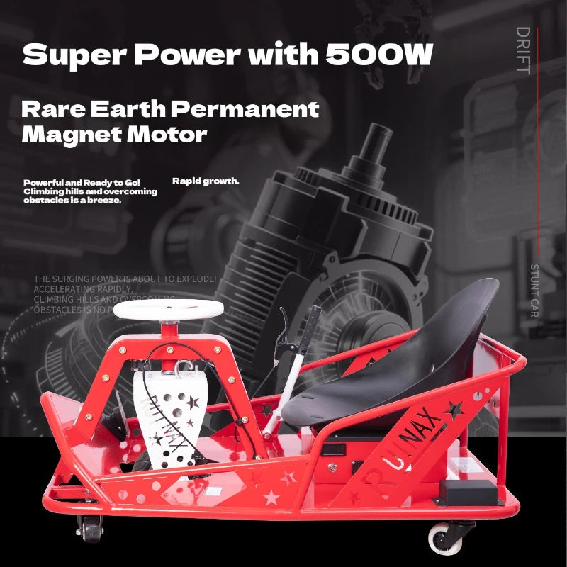 Electric High-Power Drift Stunt Go-Kart for Kids & Adults