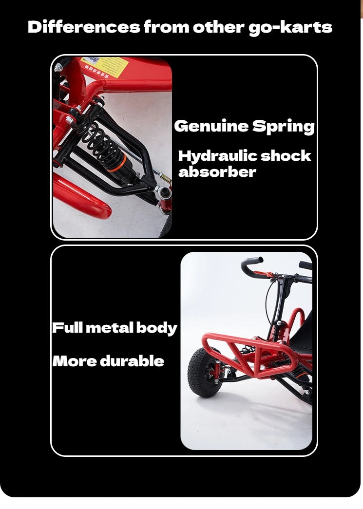 Gas-Powered All-Terrain Go Kart | 4-Stroke High Horsepower