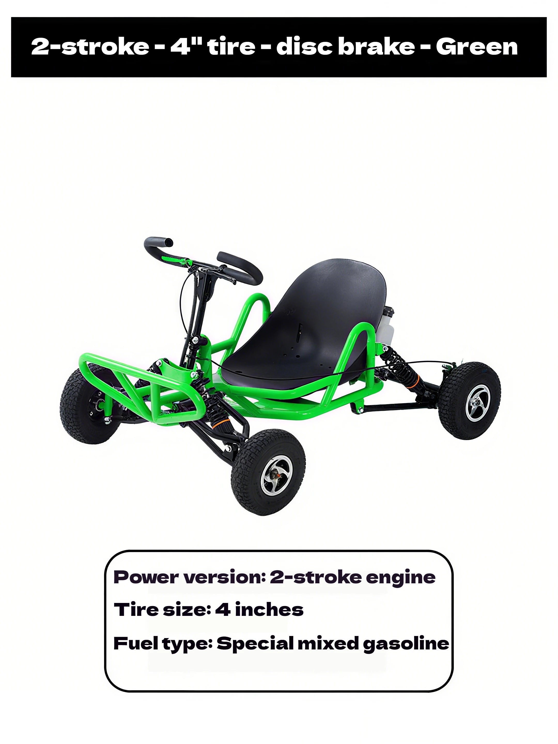 Gas-Powered All-Terrain Go Kart | 4-Stroke High Horsepower