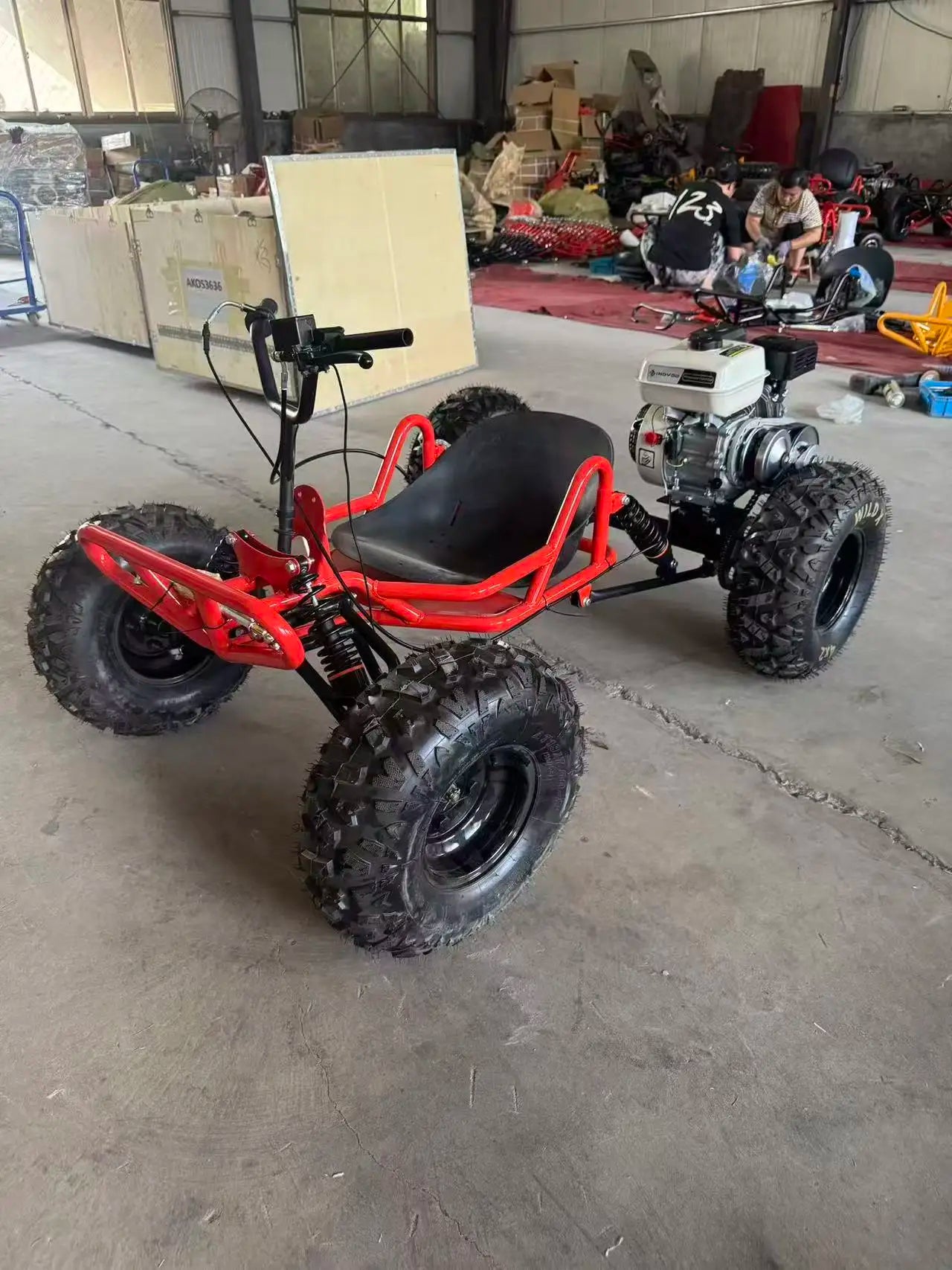 212CC 4 Stroke Pedal Go Kart All-Terrain Off-Road Fuel-Powered Outdoor Drifting Vehicle for Adults & Children 70km/h Max Speed