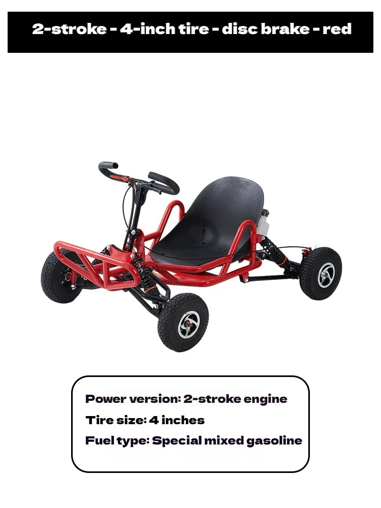 Gas-Powered All-Terrain Go Kart | 4-Stroke High Horsepower