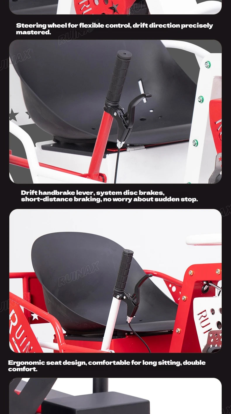 Electric High-Power Drift Stunt Go-Kart for Kids & Adults