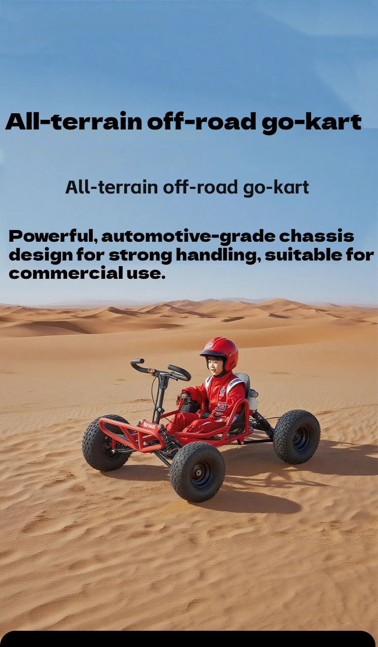 Gas-Powered All-Terrain Go Kart | 4-Stroke High Horsepower