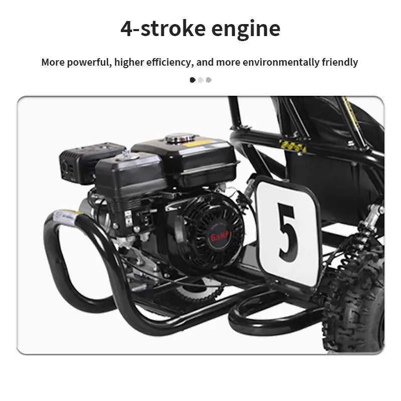Adult High-Speed Go-Kart | 196cc 4-Stroke 6.5HP High-Torque