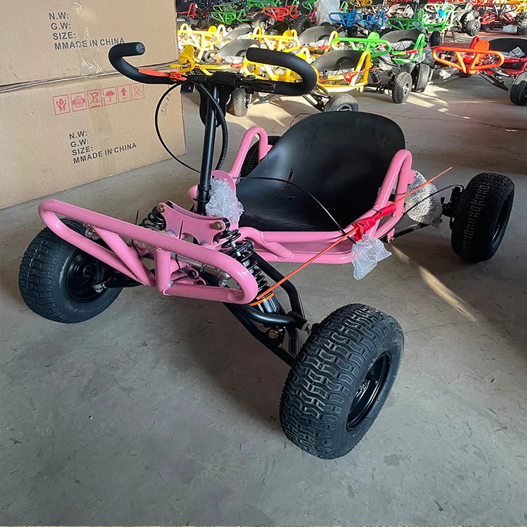 Adult Off-road Kart 90CC/212CC Gas Power Two-stroke 6inch 10inch Tire Four-wheel Kart