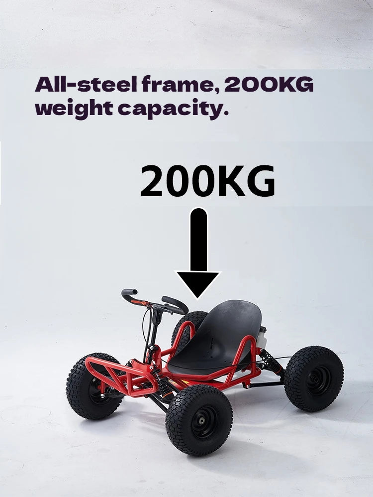 Gas-Powered All-Terrain Go Kart | 4-Stroke High Horsepower