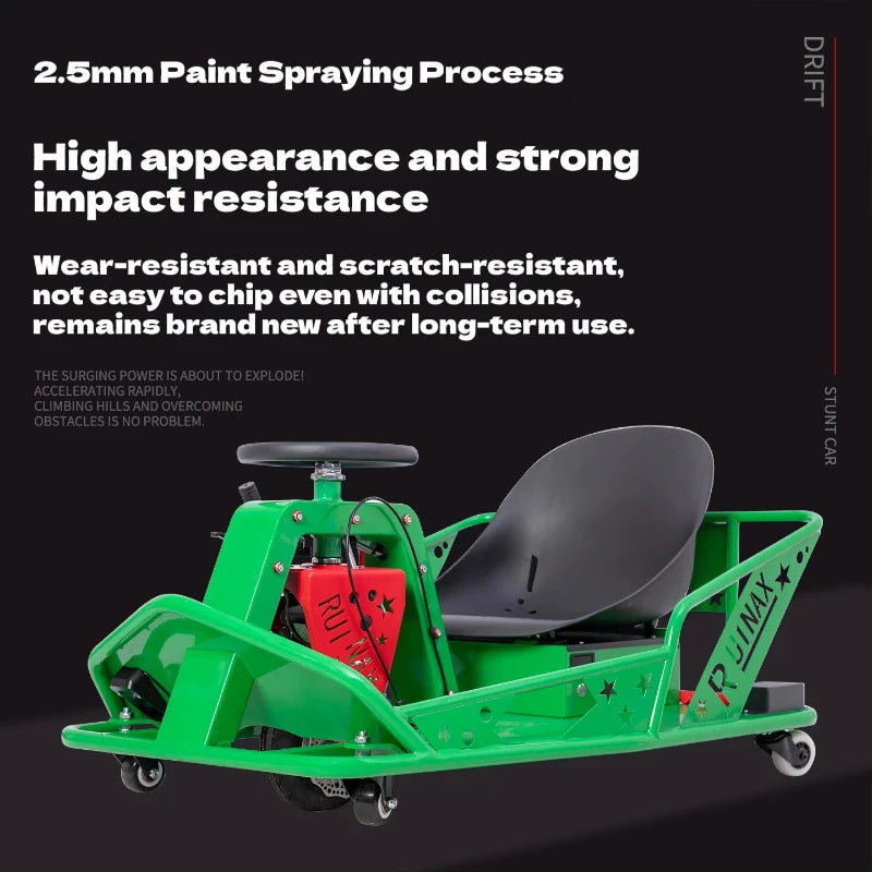 Electric High-Power Drift Stunt Go-Kart for Kids & Adults