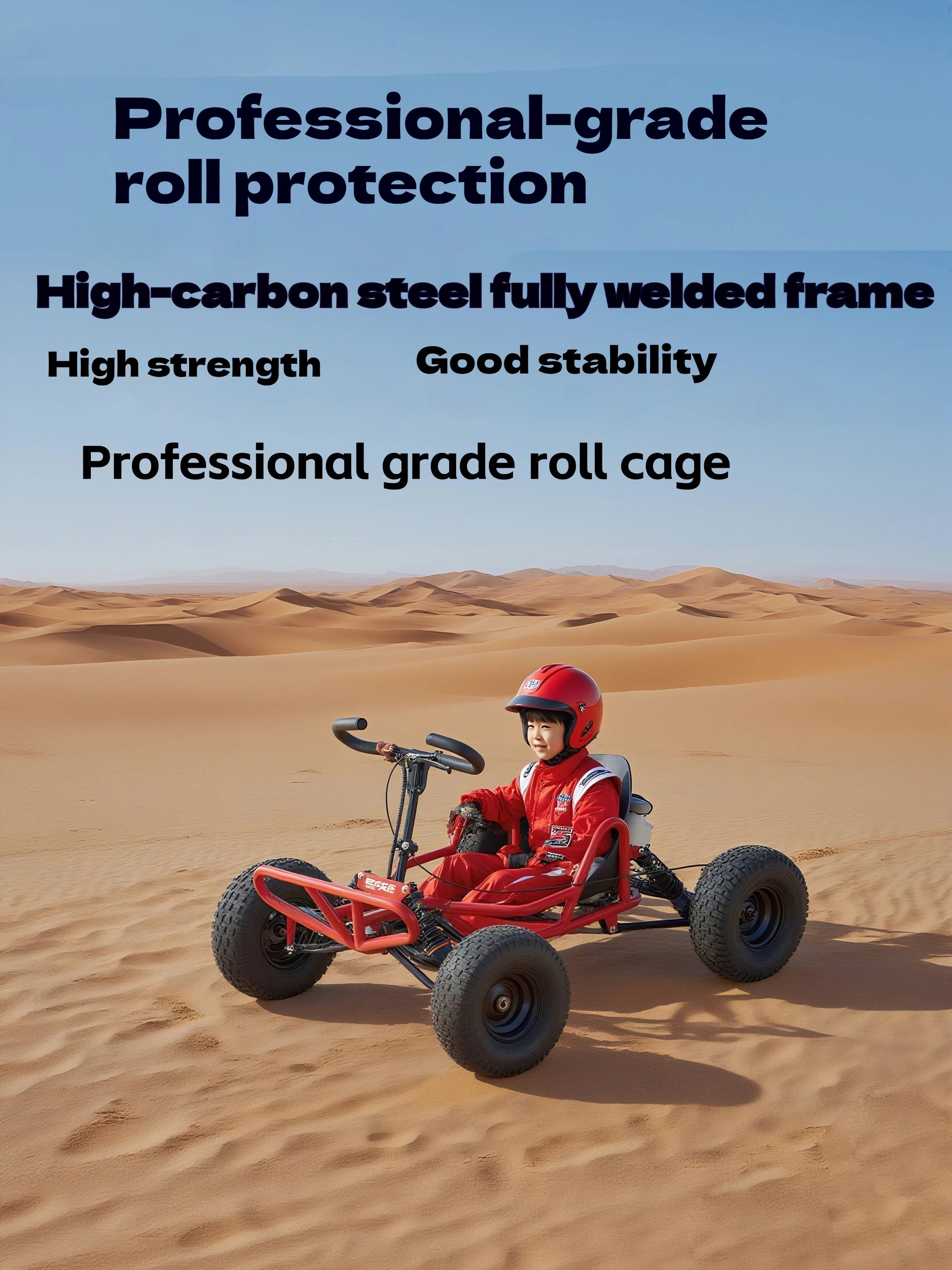 Gas-Powered All-Terrain Go Kart | 4-Stroke High Horsepower