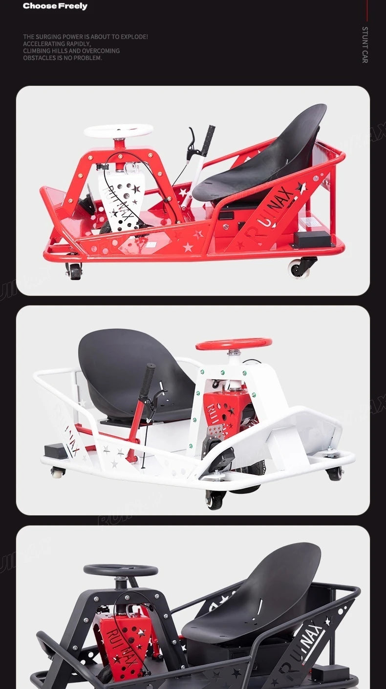 Electric High-Power Drift Stunt Go-Kart for Kids & Adults
