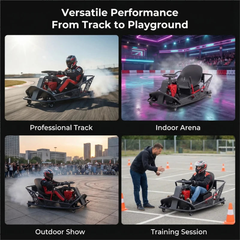 Electric High-Power Drift Stunt Go-Kart for Kids & Adults