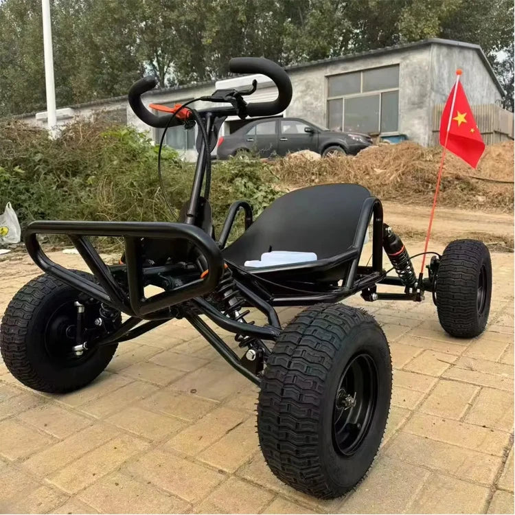 Adult Off-road Kart 90CC/212CC Gas Power Two-stroke 6inch 10inch Tire Four-wheel Kart