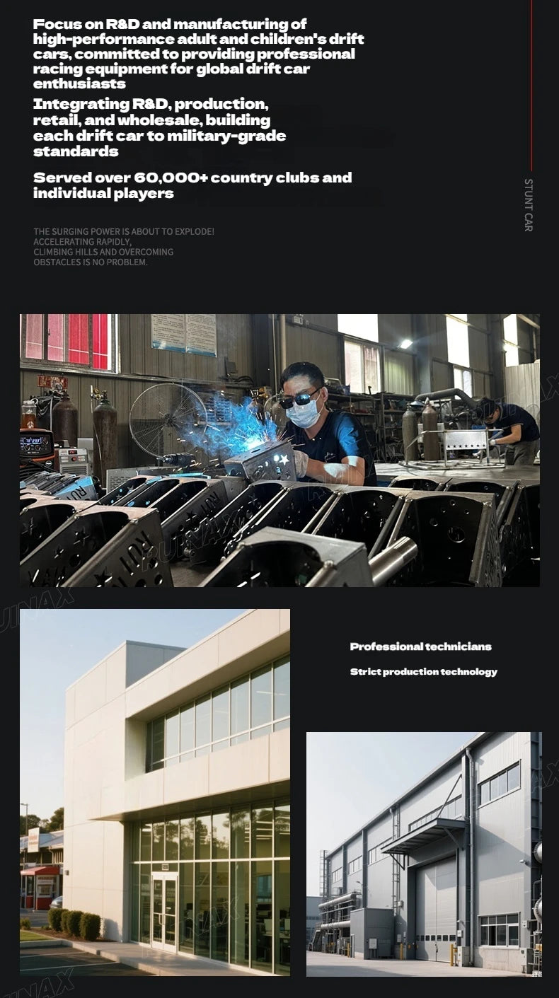 Electric High-Power Drift Stunt Go-Kart for Kids & Adults