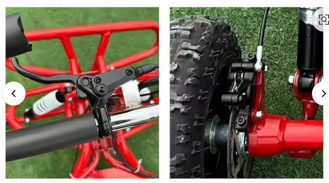 Adult Off-road Kart 90CC/212CC Gas Power Two-stroke 6inch 10inch Tire Four-wheel Kart