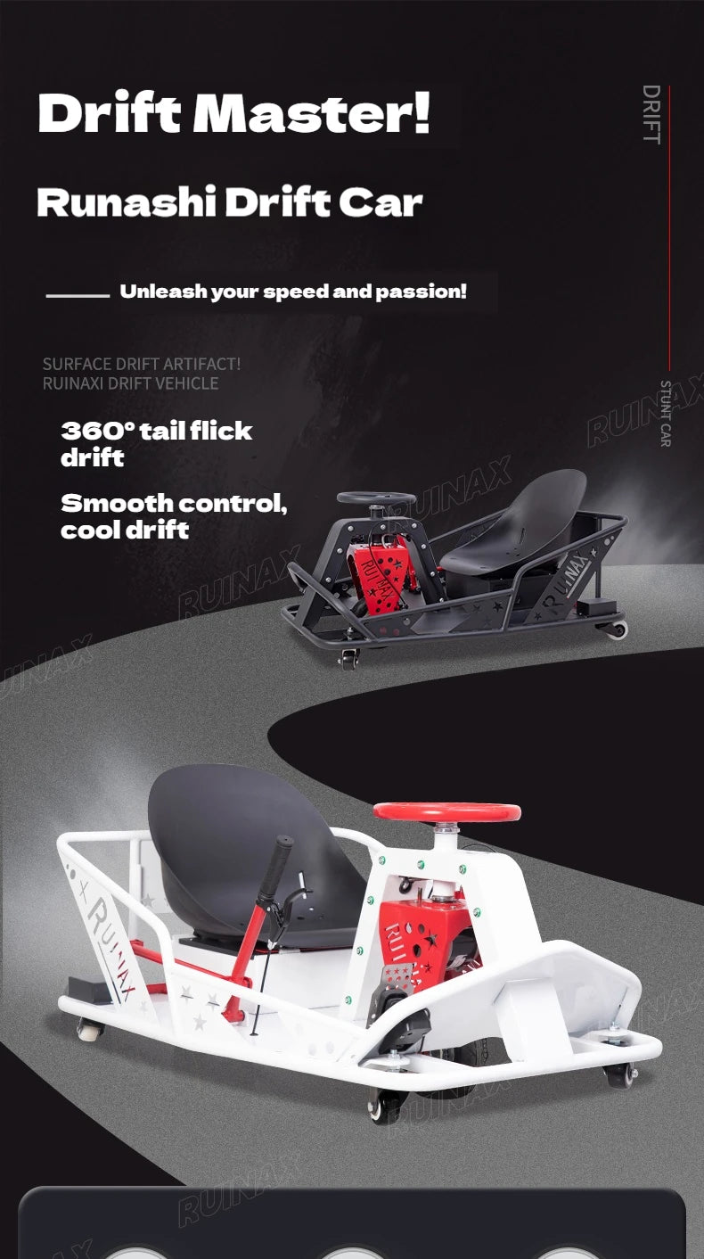Electric High-Power Drift Stunt Go-Kart for Kids & Adults