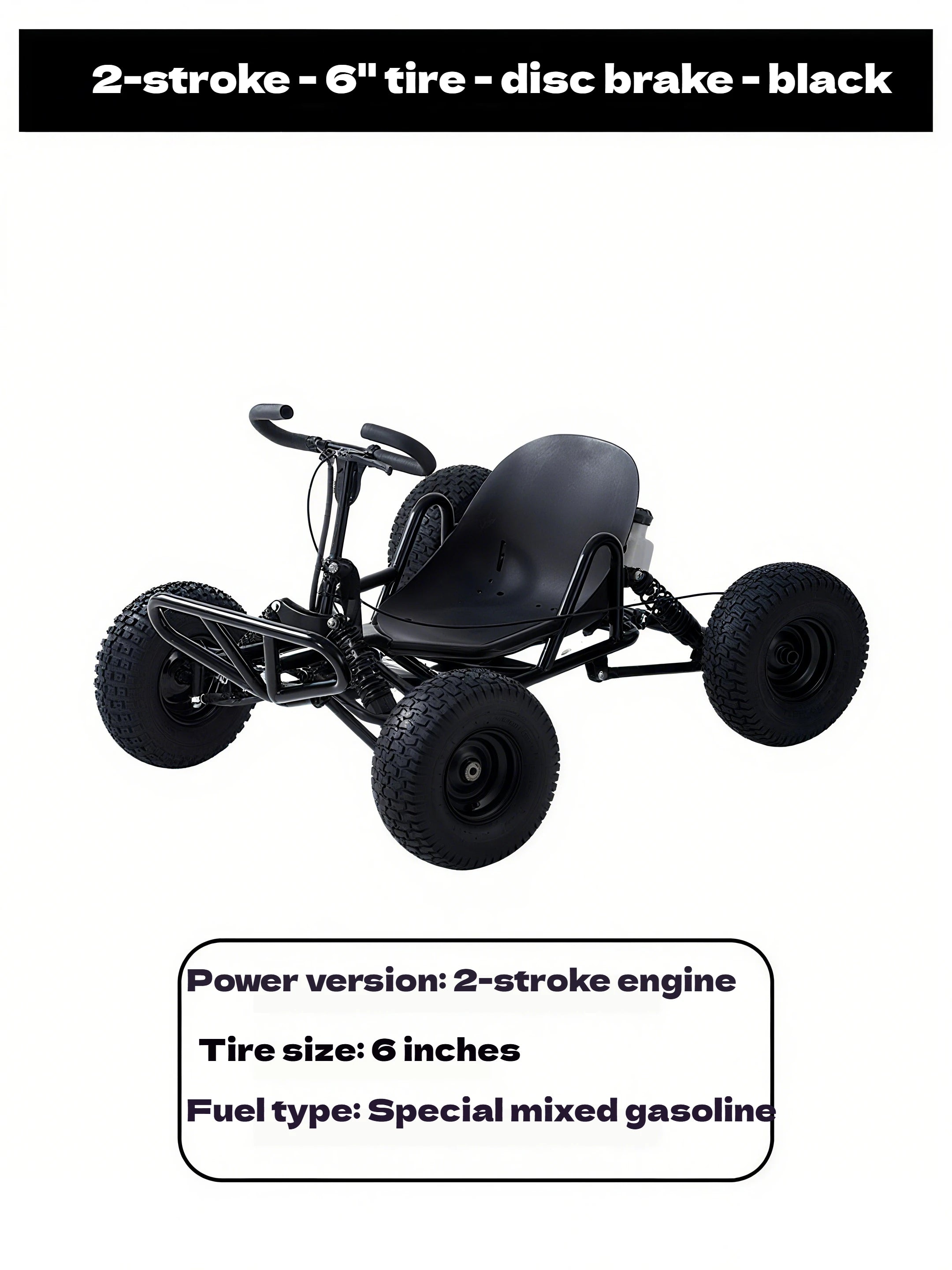 Gas-Powered All-Terrain Go Kart | 4-Stroke High Horsepower