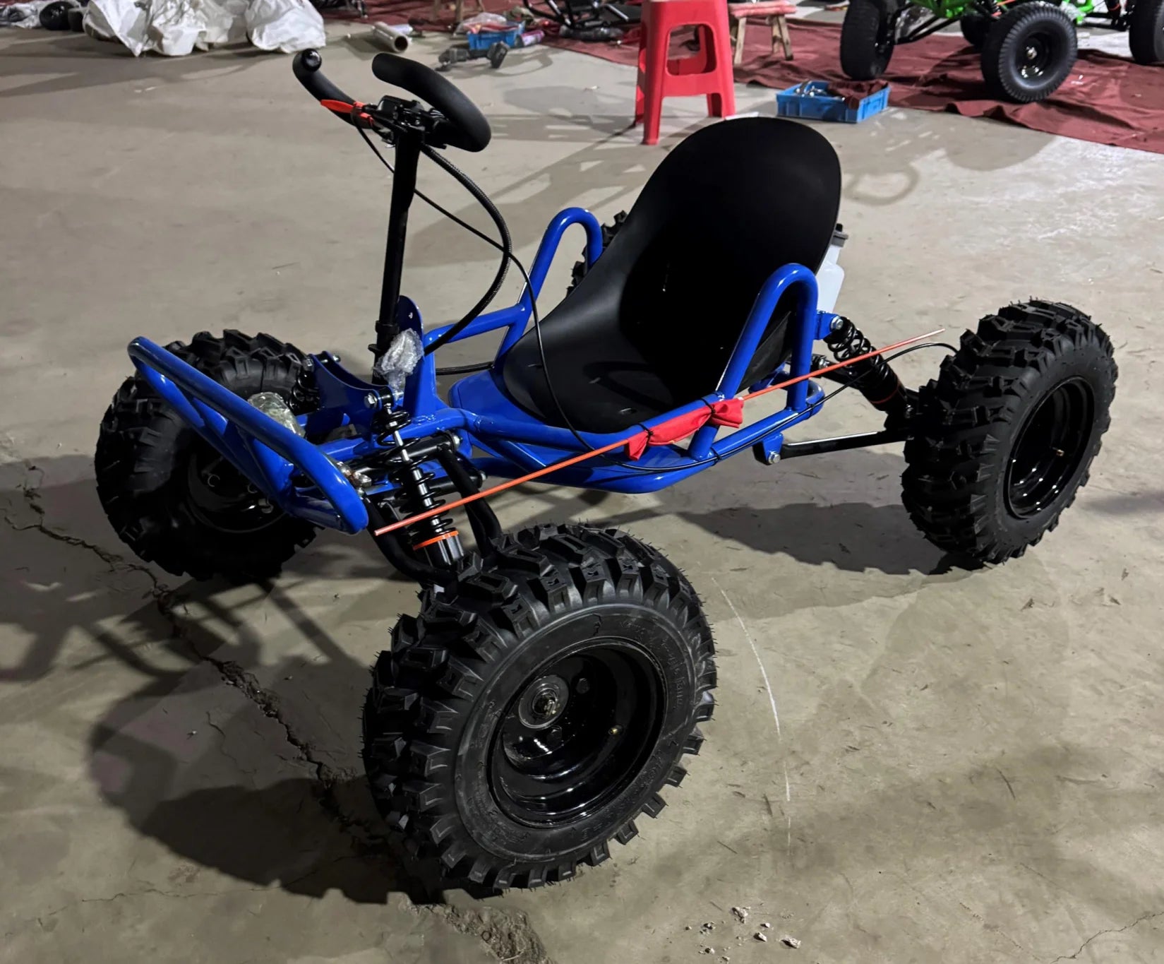 212CC 4 Stroke Pedal Go Kart All-Terrain Off-Road Fuel-Powered Outdoor Drifting Vehicle for Adults & Children 70km/h Max Speed