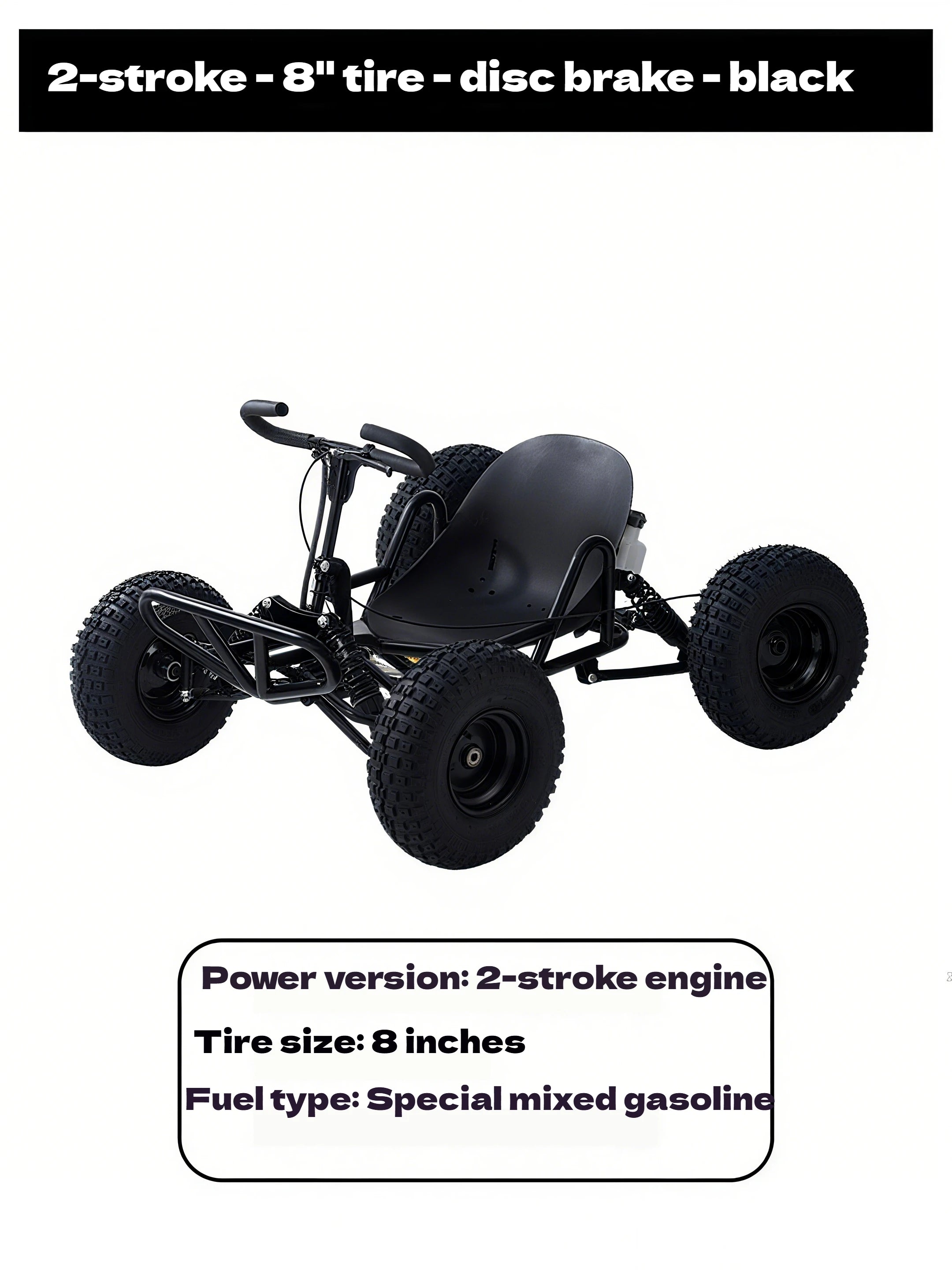Gas-Powered All-Terrain Go Kart | 4-Stroke High Horsepower