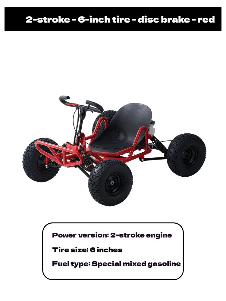 Gas-Powered All-Terrain Go Kart | 4-Stroke High Horsepower